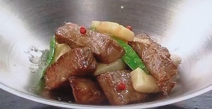 あさイチ：牛ロースとれんこんの甘辛煮のレシピ！日本料理の中嶋貞治！夢の3シェフ