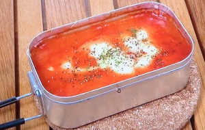 シューイチ：メスティンでトマト煮込みのレシピ！べランピング